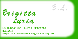 brigitta luria business card
